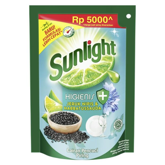 Sunlight Sabun Cuci Piring Habbatussauda Refill 210ml - 2