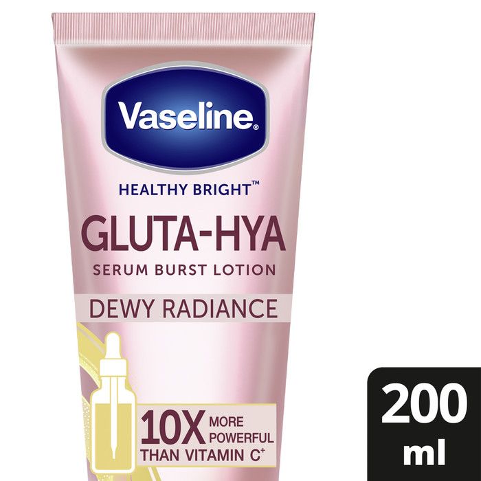 Vaseline Healthy Bright Gluta Hyaluron Niacinamide Serum Lotion Dewy Radiance 200 ml - 1