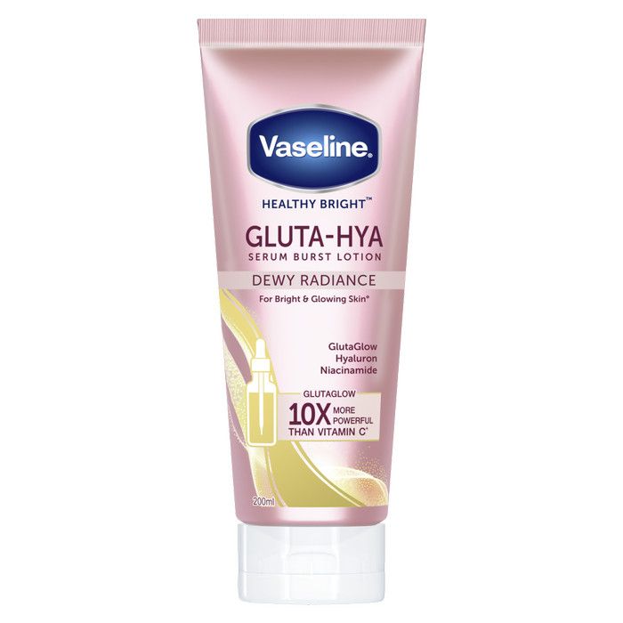 Vaseline Healthy Bright Gluta Hyaluron Niacinamide Serum Lotion Dewy Radiance 200 ml - 2