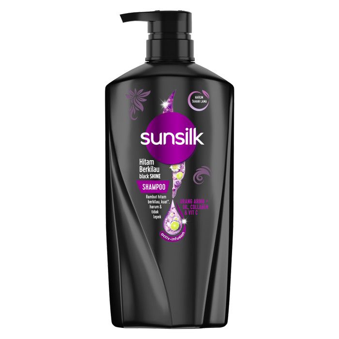 SUNSILK SHP BLK SHINE 650ML - 2