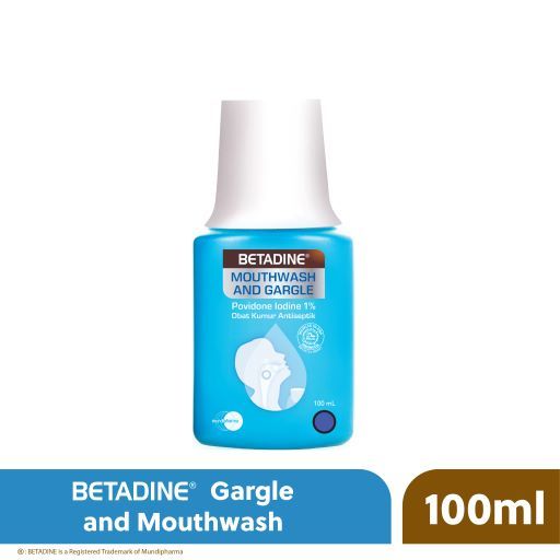 Betadine Mouthwash & Gargle 100ml Antiseptik - 1