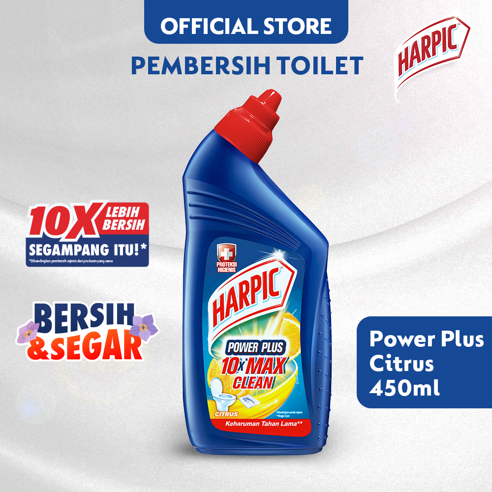 Harpic Power Plus 10X Max Clean Citrus 450ml - 1