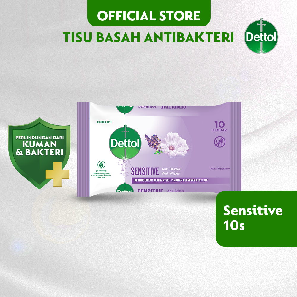 Dettol Wipes Sensitive 10s - 2