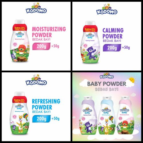 Kodomo Baby Powder 200gr Moisturizing - 1