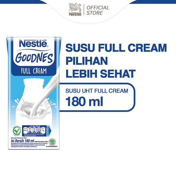 Nestle GOODNES Susu UHT Full Cream 180ml - 2