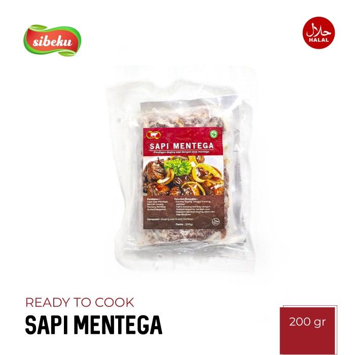 Daging Sapi Dengan Saos Mentega Halal 200 gr Ready To Cook-Sibeku - 2