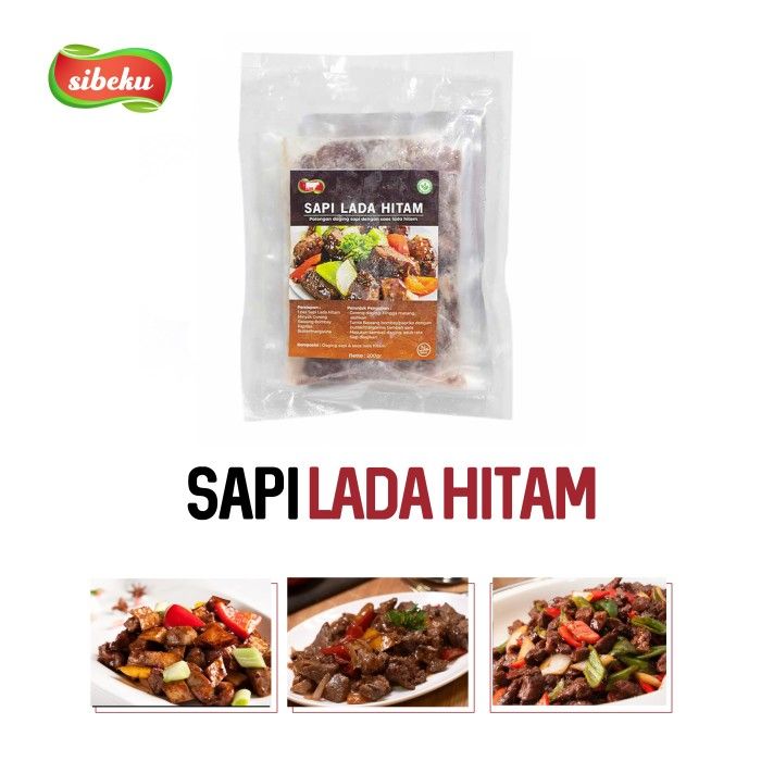 Daging Sapi Dengan Saos Lada Hitam Halal 200 gr Ready To Cook-Sibeku - 3