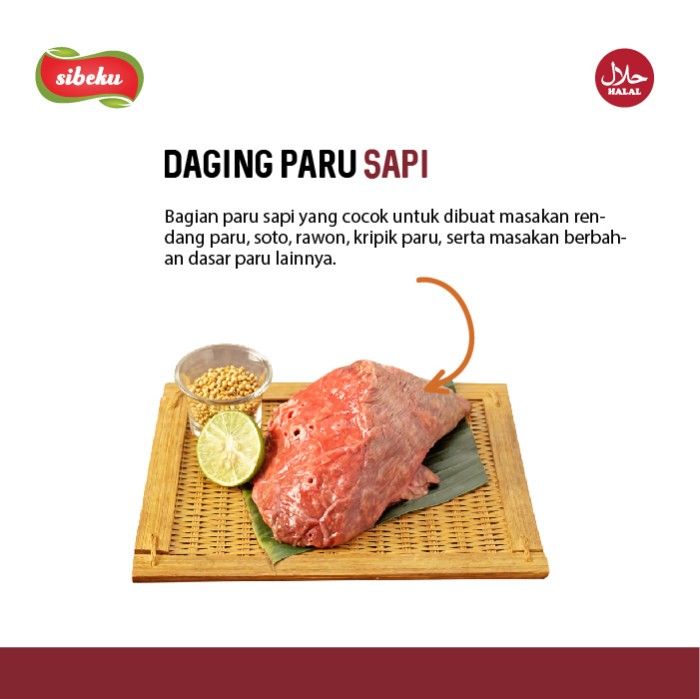 Daging Paru Sapi Segar 500g - Sibeku - 4