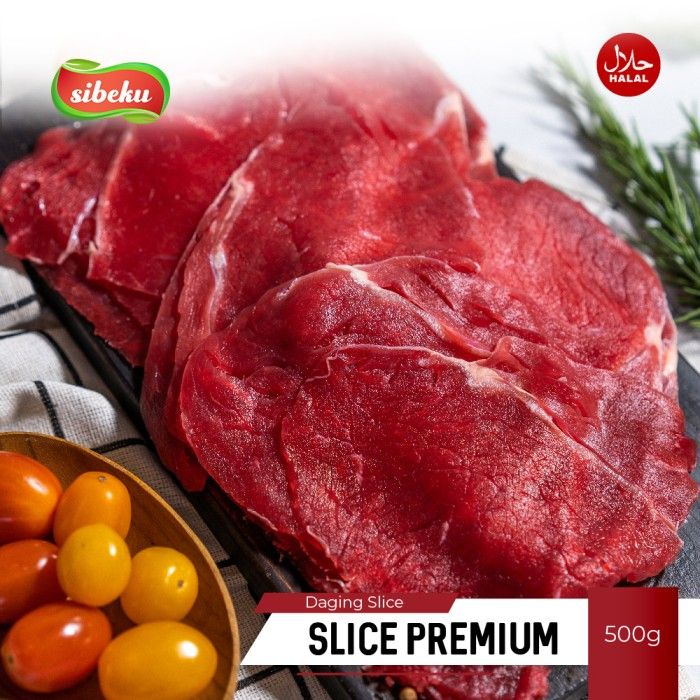 Daging Sapi Beef Slice Premium Halal 500 gram Frozen Food AUS - Sibeku - 5