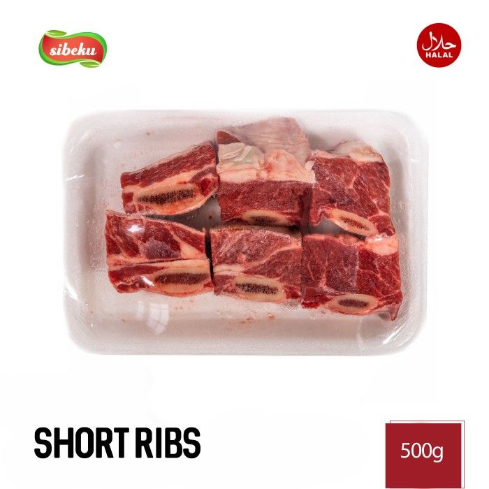 Daging Iga Sapi Short Ribs Halal 500 gram Frozen Food AUS - Sibeku - 2