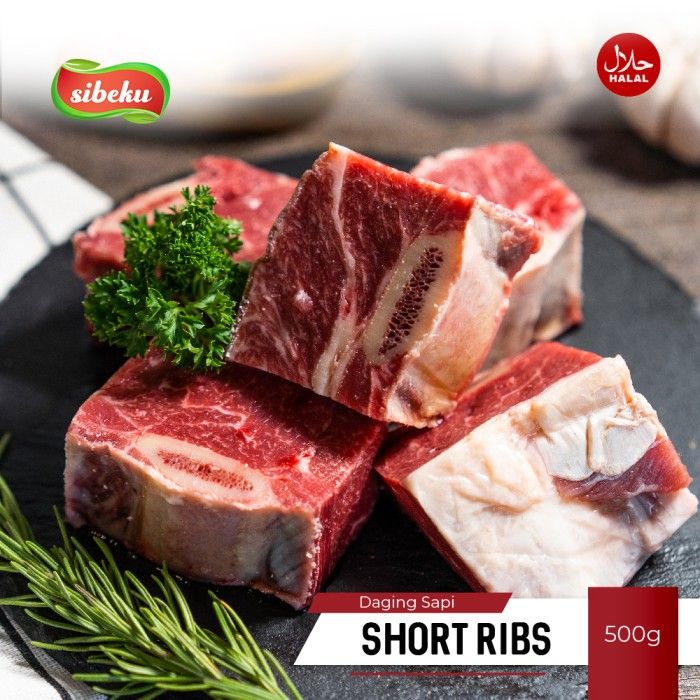 Daging Iga Sapi Short Ribs Halal 500 gram Frozen Food AUS - Sibeku - 5