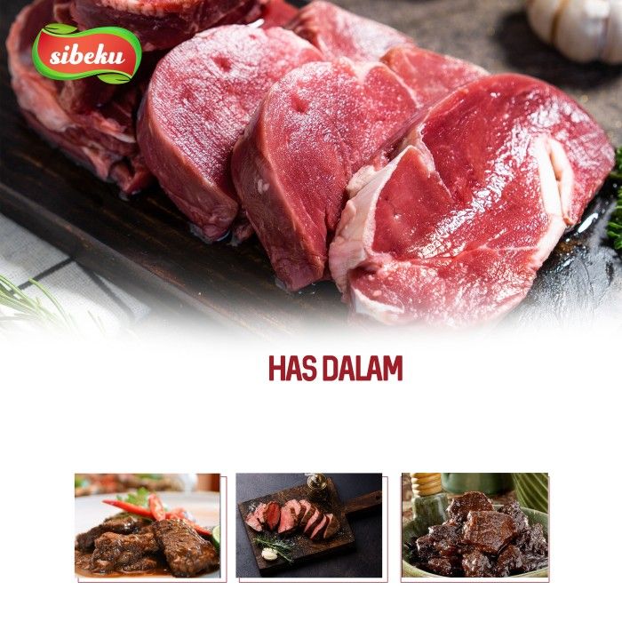 Daging Sapi Has Dalam Lokal Halal 500 gram Frozen Food - Sibeku - 3