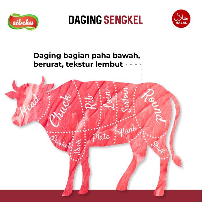 Daging Sapi Sengkel Halal 1 Kg Frozen Food Import AUS - Sibeku - 4