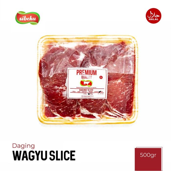 Daging Sapi Wagyu Slice Beef Halal 500 gram Frozen Food AUS - Sibeku - 2