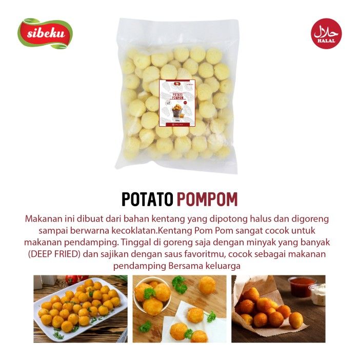 Kentang Goreng Potato Pompom French Fries 500 gram - Sibeku - 4