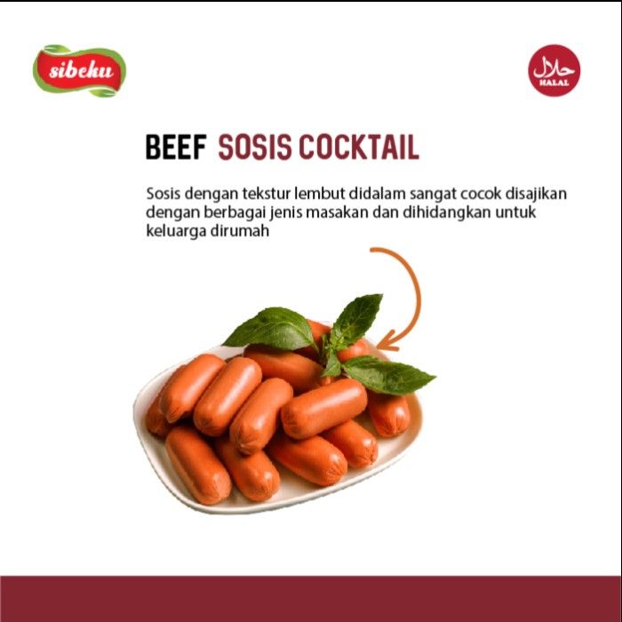 Sosis Beef Cocktail / Sosis Daging Sapi Beef Cocktail 500 gram - 4