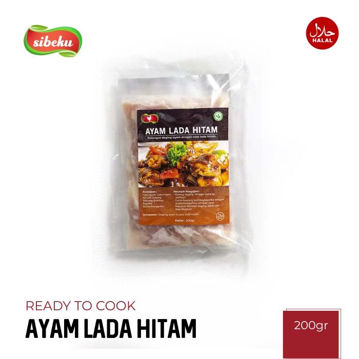 Daging Ayam Dengan Saos Lada Hitam Halal 200 gram Ready To Cook-Sibeku - 2