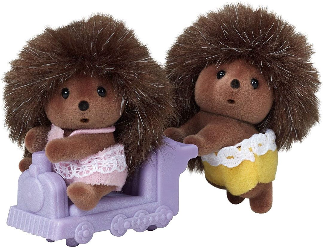 Mainan Koleksi Sylvanian Families Hedgehog Twins New - 2