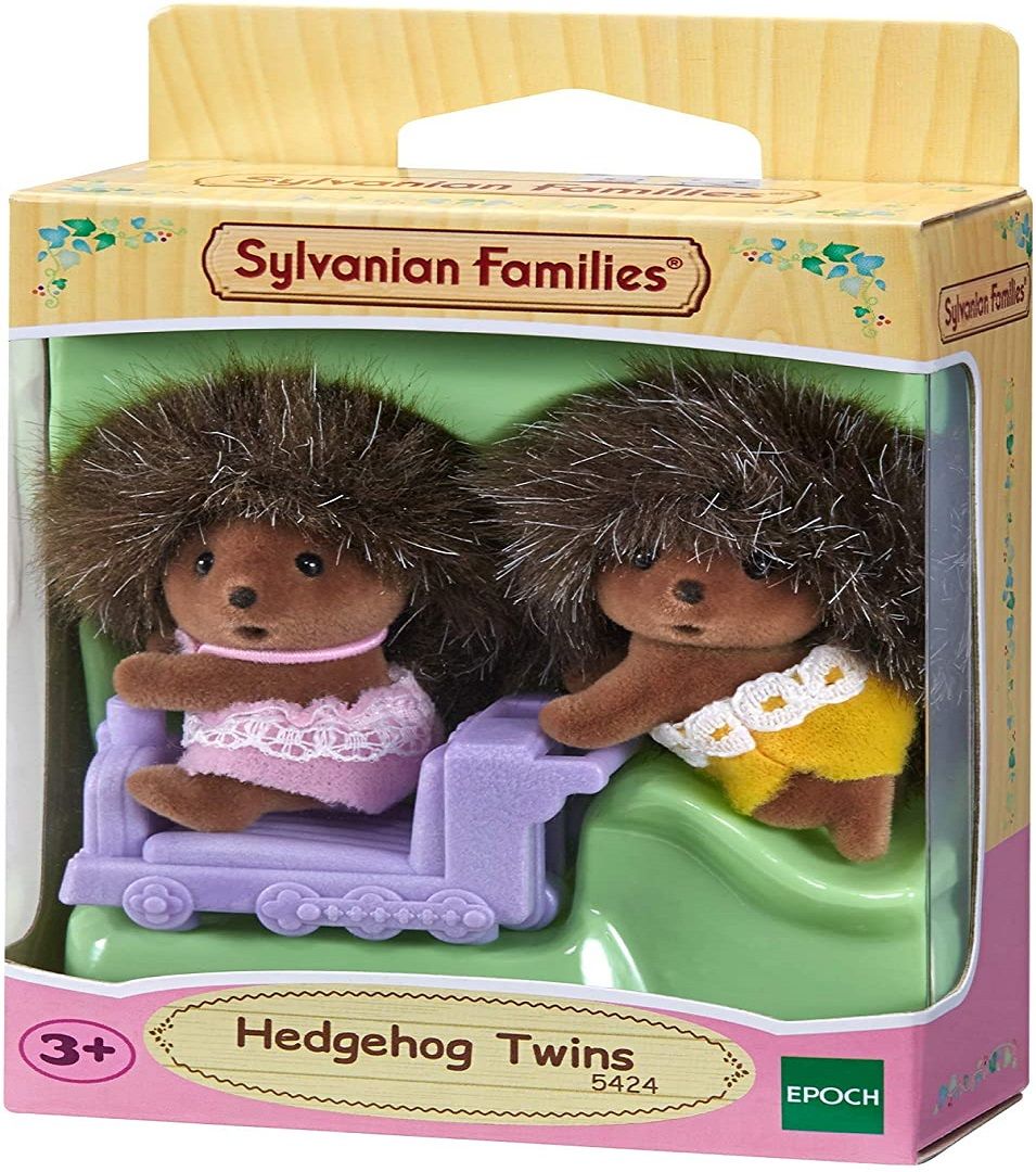 Mainan Koleksi Sylvanian Families Hedgehog Twins New - 1