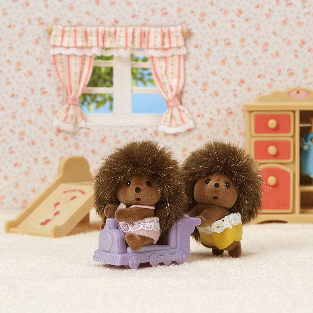 Mainan Koleksi Sylvanian Families Hedgehog Twins New - 3