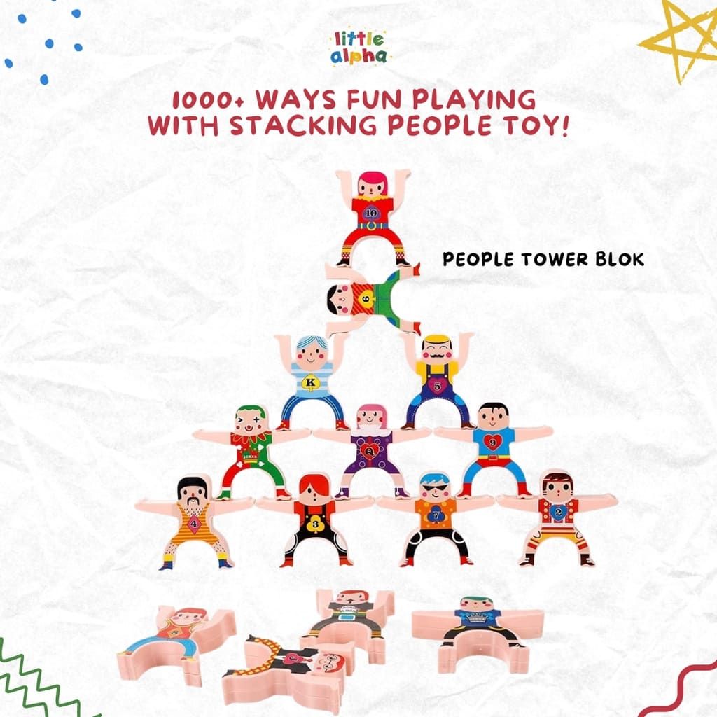 Stacking People Toy - 5