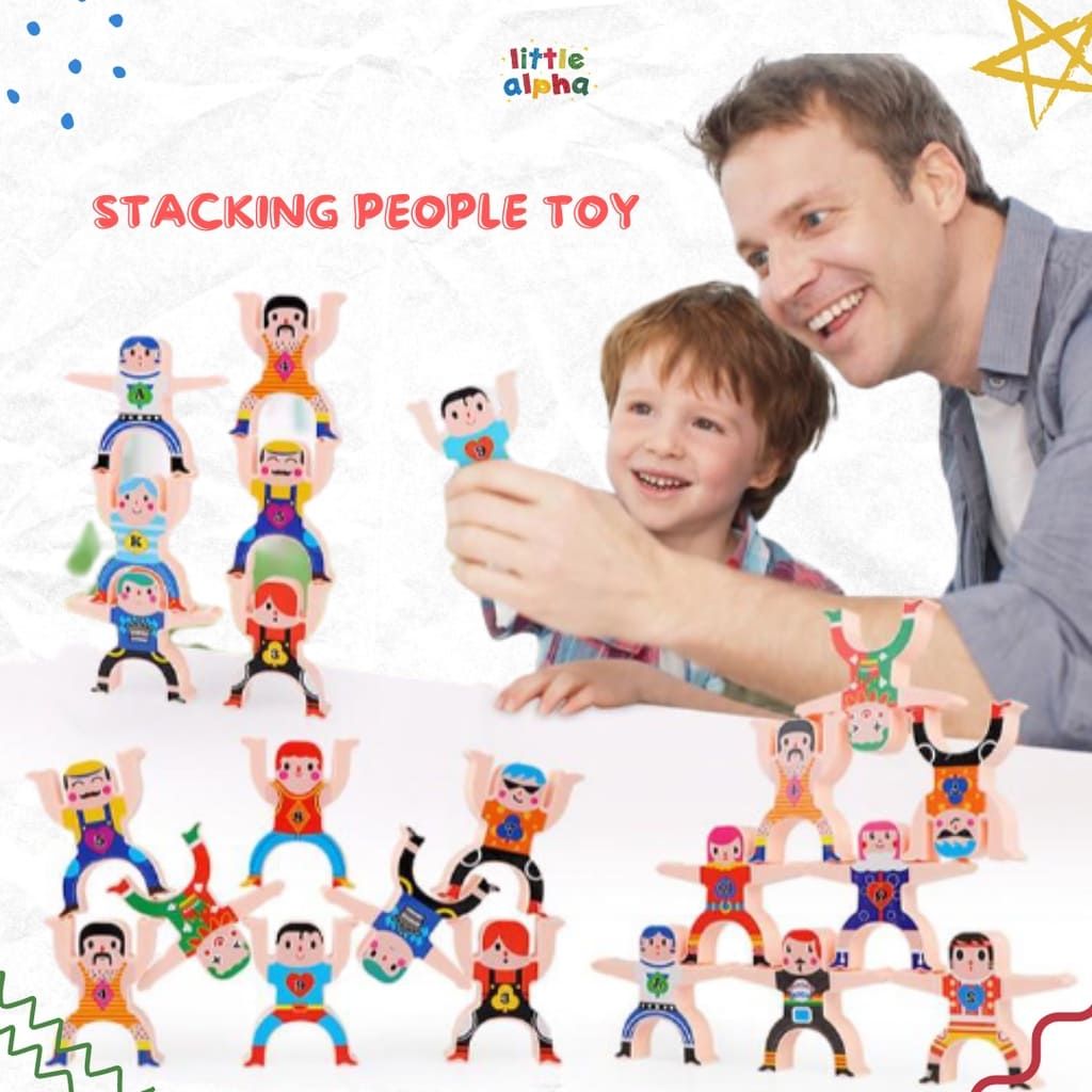 Stacking People Toy - 1