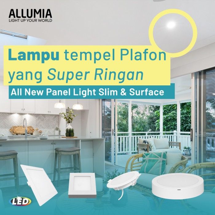 Lampu LED Downlight Round Panel Slim 18 Watt Putih - 2