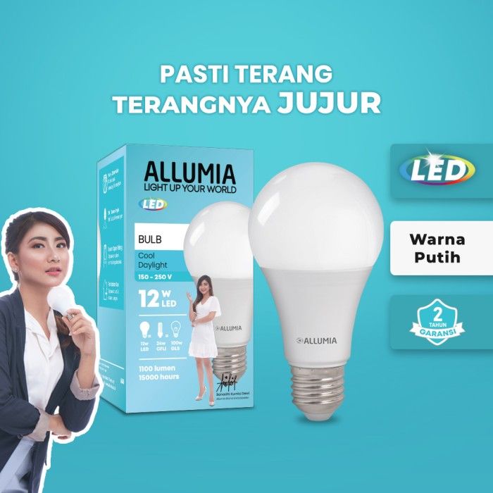 Lampu LED Bulb Allumia 12 Watt 6500k Putih - 2