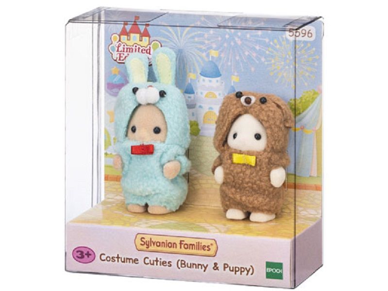 Mainan Koleksi Sylvanian Families Costume Cuties Bunny & Puppy - 3