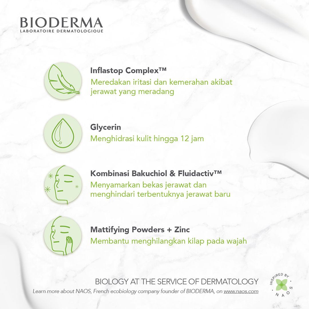 Bioderma Sebium Sensitive 30 ml - Soothing Acne Moisturizer / Pelembab untuk Menenangkan Kulit Berjerawat - 2