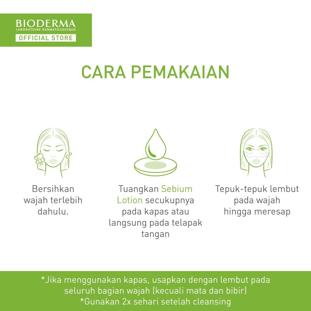 Bioderma Sebium Lotion 200 ml - Toner untuk Kulit Kombinasi / Berminyak / Berjerawat - 4