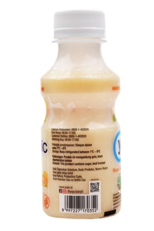 Yoyic Fermented milk Orange 130 ml [KARTON - ISI 12 Pcs] - 1