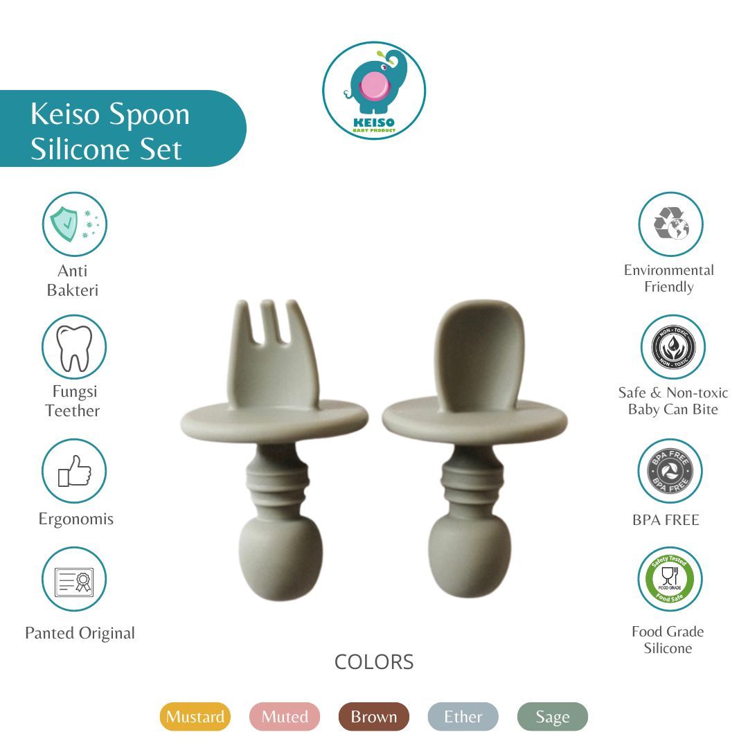 Keiso Silicone Mini Spoon Baby - 1