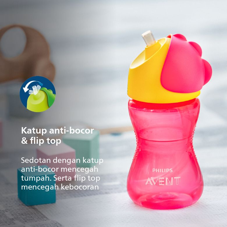 Philips Avent Straw Cup 300 ml Single Mixed SCF798/00 Botol Minum Anak - 4