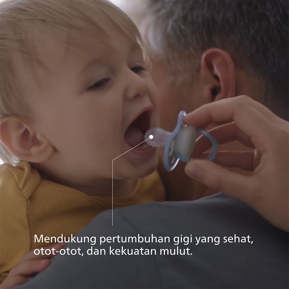 Philips Avent Soother Ultra Air Night Boy 6-18m SCF376/21 Empeng Bayi - 5