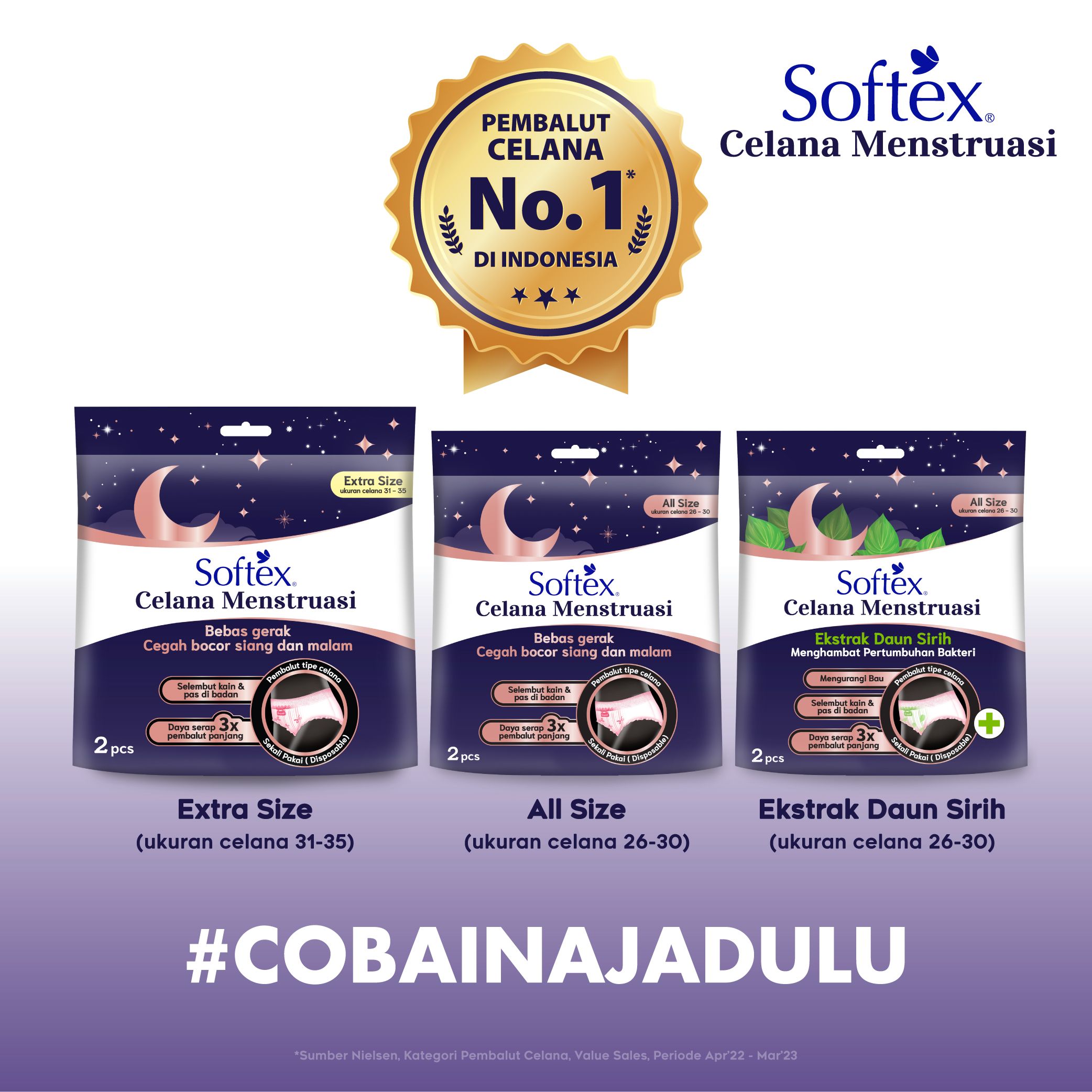 Softex Celana Menstruasi EXTRA SIZE - Pembalut Wanita - 4