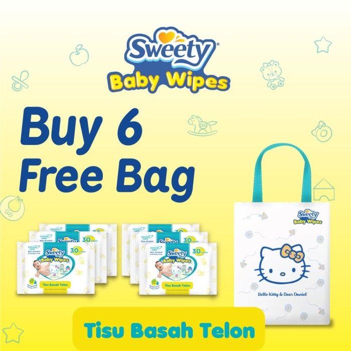 Sweety Baby Wipes Perfumed 36x72s - 1