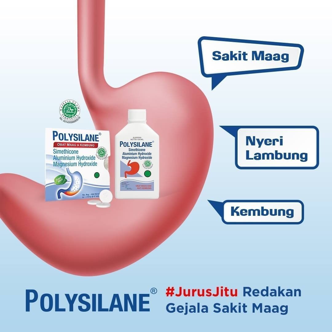 POLYSILANE OBAT MAGH & KEMBUNG - 100 ML - 3