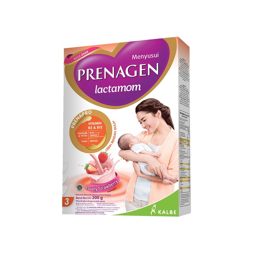 Prenagen Lactamom Strawberry 200Gr | Pelancar Asi | Asi Booster - 1