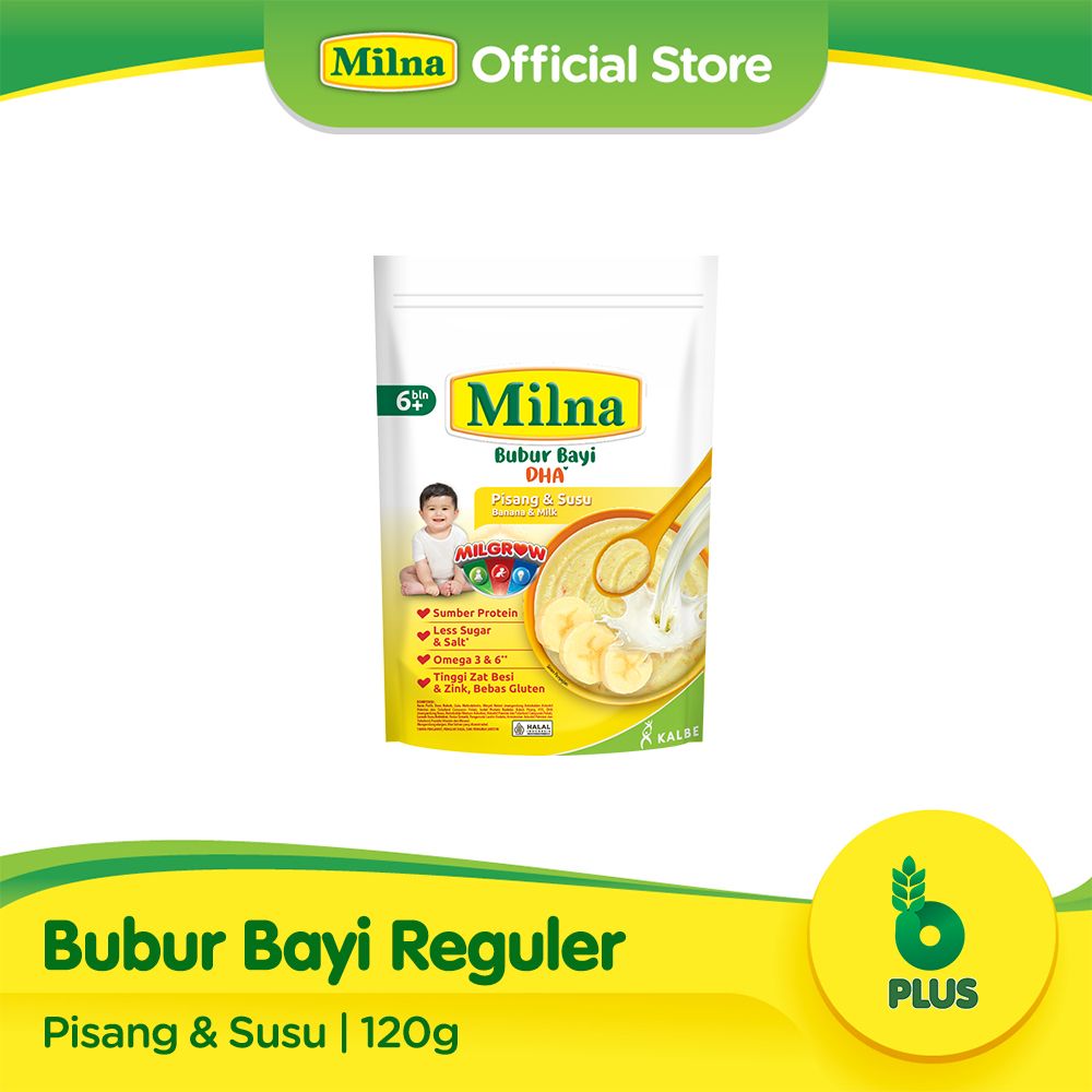 Milna Bubur Reguler 6+ Pisang 120gr - 1