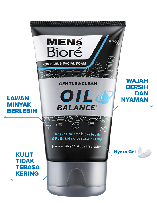 Sabun Cuci Muka Pria Biore Mens Men's Oil Balance 125 gr - 2