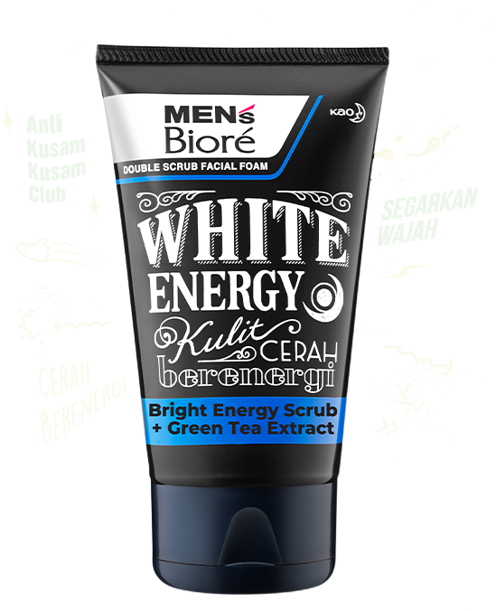 Sabun Cuci Muka Pria Biore Mens Men's White Energy 100 gr - 2