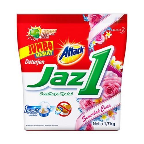 Detergen Attack Jaz1 Semerbak Cinta 1.7 kg - Deterjen Bubuk Jazz 1 1.7 kg 1700 gr - 1