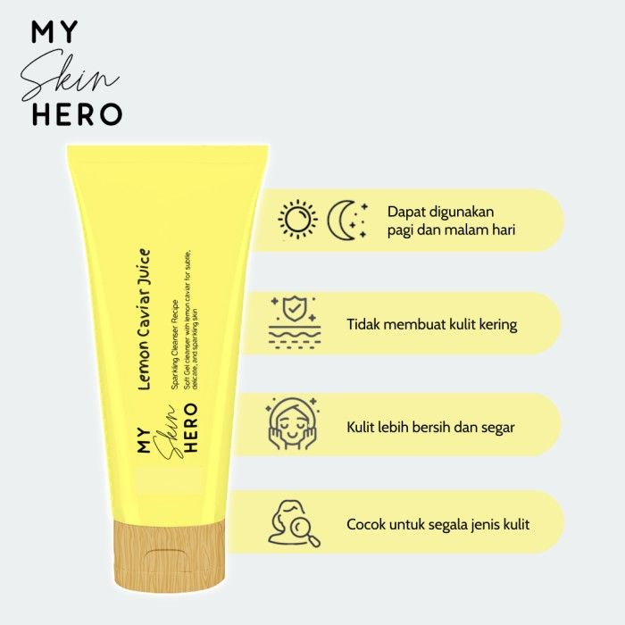 My Skin Hero - Lemon Caviar Juice Face Cleanser - 4