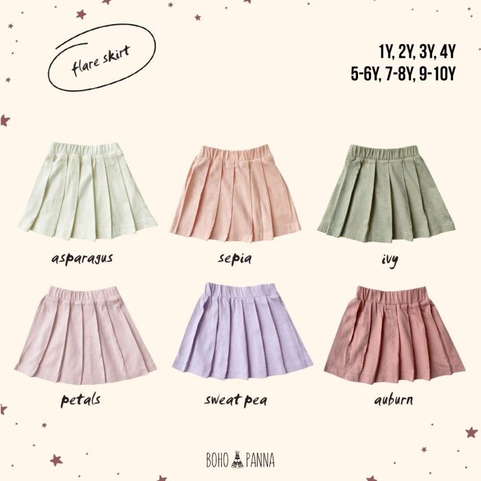 BOHOPANNA - FLARE SKIRT - Rok Anak IVY 1Y - 2