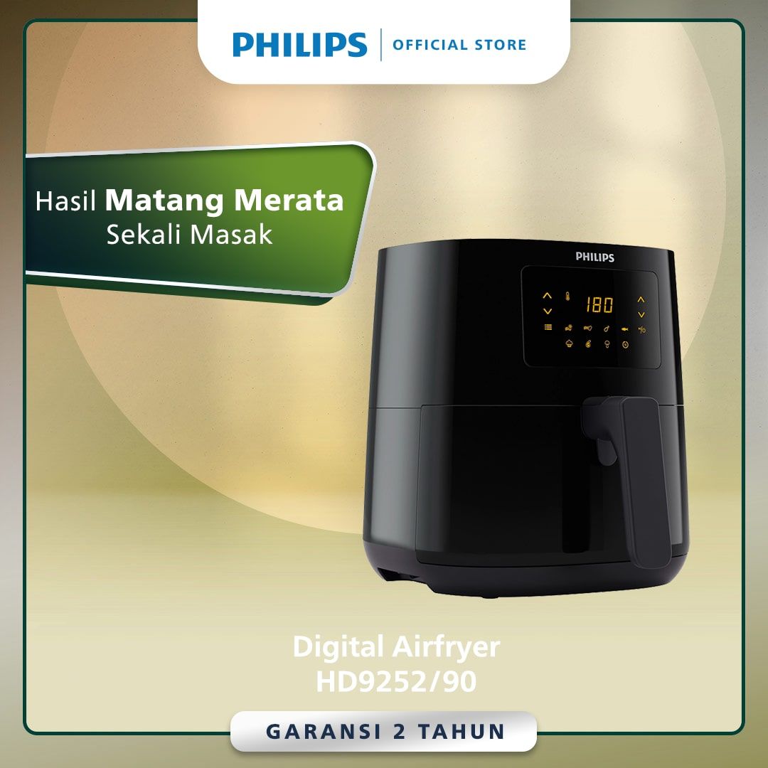 Philips Air Fryer HD9252/90 - Kapasitas 0.8kg / 4.1L - 1