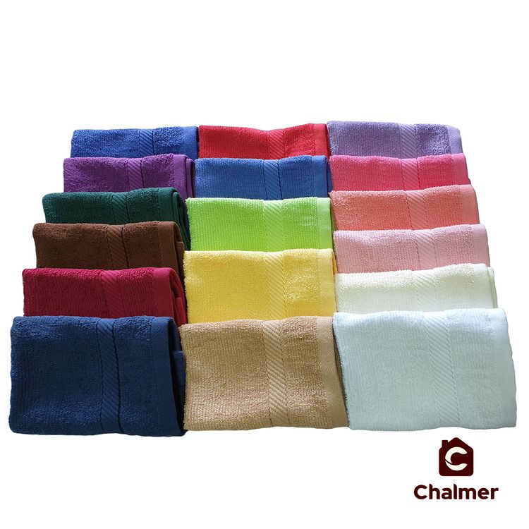 Handuk Chalmer 30x30 cm Sapu Tangan Handuk Muka Handuk Wajah - Biru Royal - 2