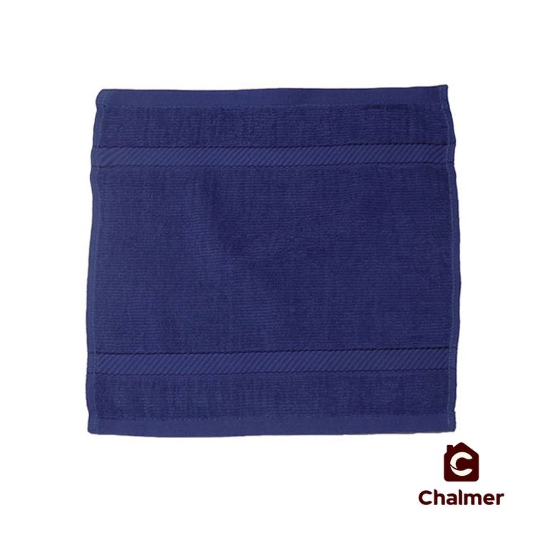 Handuk Chalmer 30x30 cm Sapu Tangan Handuk Muka Handuk Wajah - Biru Royal - 1