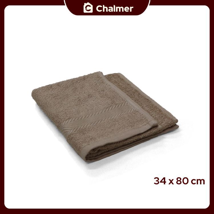 Handuk Sport Chalmer 34x80 cm Handuk Tangan dan Wajah - Cokelat Muda - 1