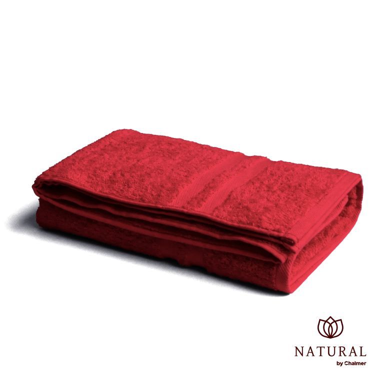 Handuk Mandi Natural by Chalmer 70x140 cm Handuk Tebal Premium - Red - 1